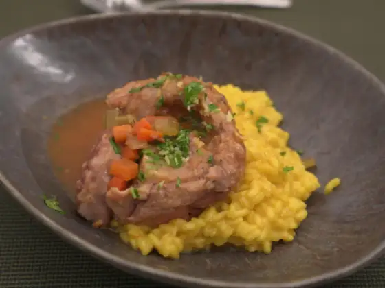 Ossobuco-Rezept mit Gremolata und Safranrisotto